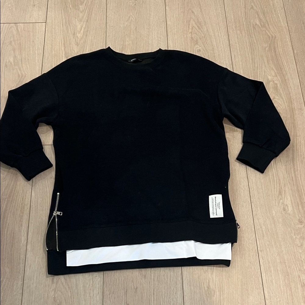 Chic Me Black Mini Sweater Dress